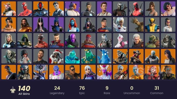 (PC PSN XBOX) 140 skins | A.I.M. | Raz | Kymera | Torin | Ronin | Midas | Calamity | The Foundation | Predator | Malik | Snap | Drift
