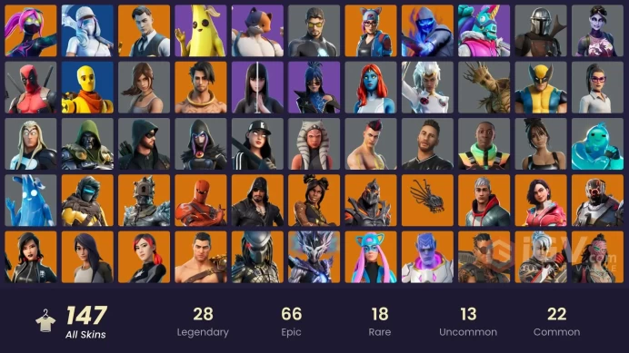[PC/PSN/XBOX] FA 147 SKINS | SURF STRIDER | LEVIATHAN AXE | MANDALORIAN | LYNX | LARA CROFT | MIDAS | DEADPOOL | BRUTUS | MEOWSCLES |