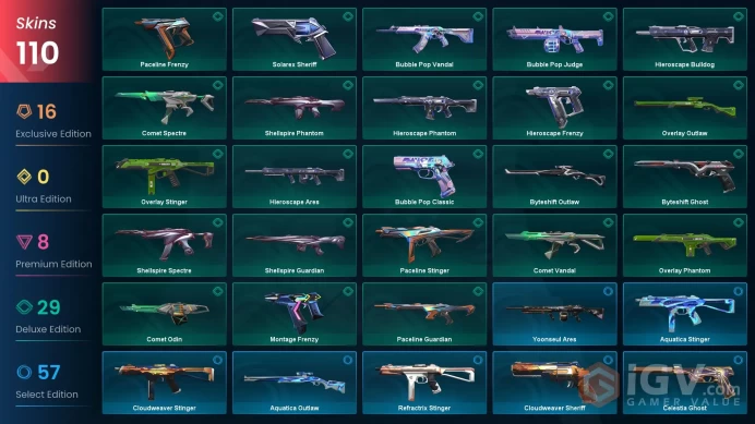 [EU] Valorant 110 Skins Full Access 