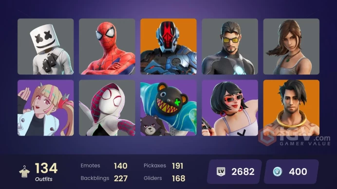 [134 skins] Darth Vader | Xander | Frostbite | Nezumi | Marshmello | Neymar Jr | Geralt of Rivia | Spider-Man [FULL ACCESS]