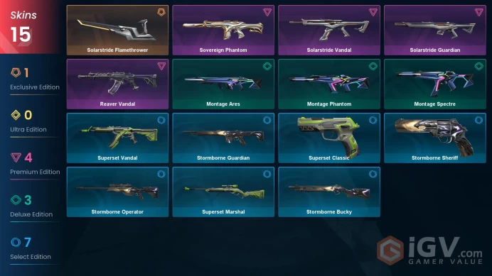 [EU\TURKEY] - SKINS 15 - Solarstride Flamethrower - Solarstride Guardian - Sovereign Phantom - FULL ACCESS - INSTANT DELIVERY