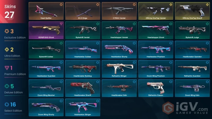 [NA] - SKINS 27 - KNIFE 2 - ORA by OneTap Vandal - ORA by OneTap Sheriff - CYRAX Vandal - FULL ACCESS - INSTANT DELIVERY