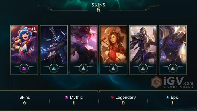 [EUW] Season 2026 - Silver 3 - 1W - 0L - 10K Be - Placements - 13 Skin Shard - Safe - Instant Delivery