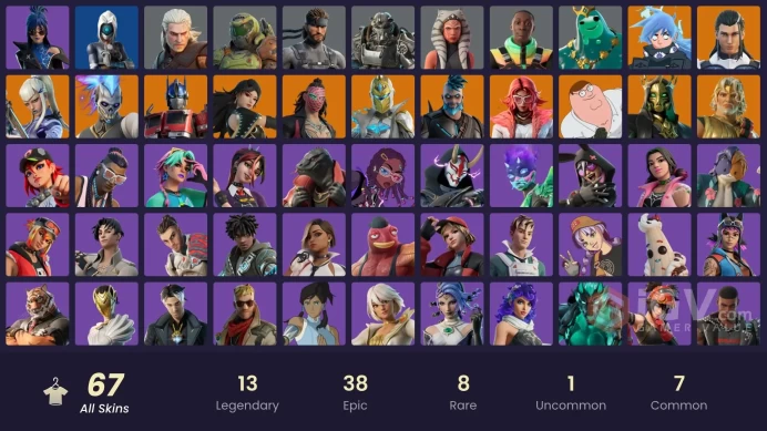 Fortnite Account [PC] 67 skins | Mizuki | Spectra Knight | Nezumi | Era | Omegarok | Kado Thorne | Valeria | The Ageless | Zeus | Hades | Peter 