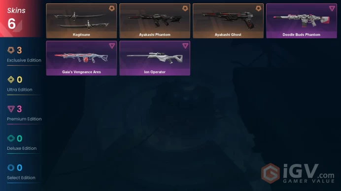 [EU] - SKINS 6 - KNIFE 1 - Kogitsune - Ayakashi Ghost - Ayakashi Phantom - FULL ACCESS - INSTANT DELIVERY