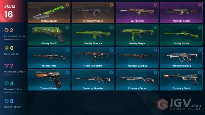 [LATAM] - SKINS 16 - KNIFE 1 - Nocturnum Phantom - Overlay Dagger - Oni Phantom - FULL ACCESS - INSTANT DELIVERY
