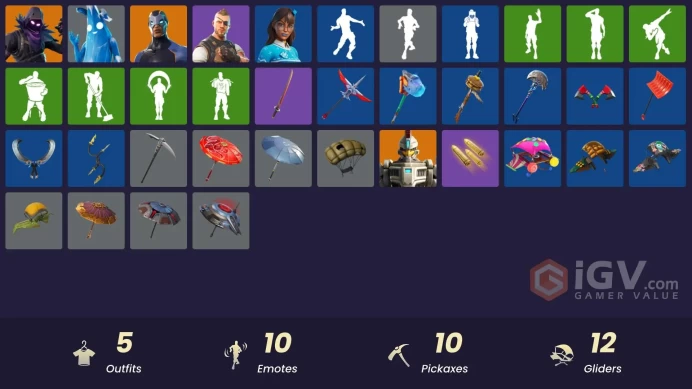 13639[PC/PSN/XBOX]Rust Bucket|Hot Marat|Battle Bus|Raven|Carbide|Polar Peely|Battlehawk|Blizzabelle|Lunar Hyperjet|Iron Cage