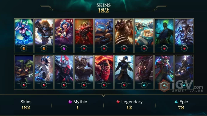 Europe West Pulsefire Ezreal - DJ Sona - Annie-Versary - Lv 641 | 170 Champs | 182 Skins FULL ACCESS A702