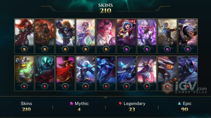 Latin America North Victorious Sejuani - Victorious Blitzcrank - Spirit Guard Udyr - Lv 549 | 169 Champs | 210 Skins FULL ACCESS A704