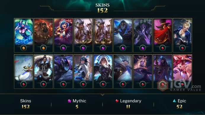 Europe West Victorious Orianna - Victorious Aatrox - Victorious Lucian - Lv 441 | 164 Champs | 152 Skins FULL ACCESS A719