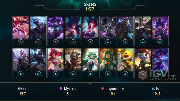 Latin America North Victorious Orianna - Victorious Lucian - K/DA ALL OUT Seraphine Indie - Lv 540 | 166 Champs | 157 Skins FULL ACCESS A723