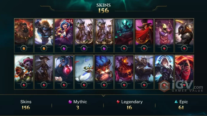 Russia Victorious Aatrox - Victorious Lucian - Spirit Guard Udyr - Lv 152 | 132 Champs | 156 Skins FULL ACCESS A724