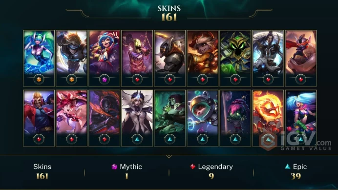 Latin America South Victorious Orianna - Victorious Maokai - Victorious Sivir - Lv 168 | 142 Champs | 162 Skins FULL ACCESS A727