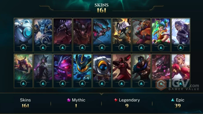Latin America South Victorious Orianna - Victorious Maokai - Victorious Sivir - Lv 168 | 142 Champs | 162 Skins FULL ACCESS A727
