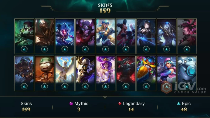 Latin America North Victorious Orianna - Victorious Graves - Victorious Aatrox - Lv 448 | 165 Champs | 159 Skins FULL ACCESS A728