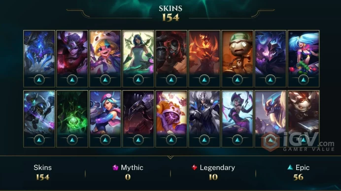 Latin America North Soul Fighter Samira - Firefighter Tristana - Sentinel Vayne - Lv 254 | 160 Champs | 154 Skins FULL ACCESS A730