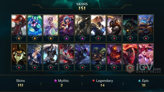 Latin America South Victorious Orianna - Victorious Sivir - Victorious Aatrox - Lv 80 | 124 Champs | 151 Skins FULL ACCESS A721
