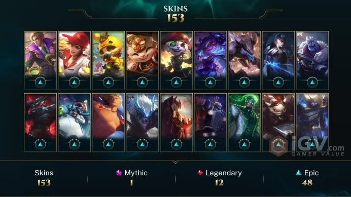 Latin America South Victorious Orianna - Victorious Graves - Victorious Aatrox - Lv 447 | 163 Champs | 153 Skins FULL ACCESS A732