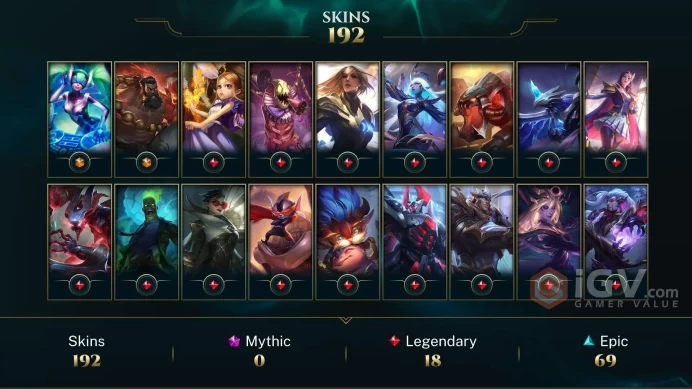 Russia Victorious Sivir - Spirit Guard Udyr - DJ Sona - Lv 110 | 165 Champs | 192 Skins FULL ACCESS A739