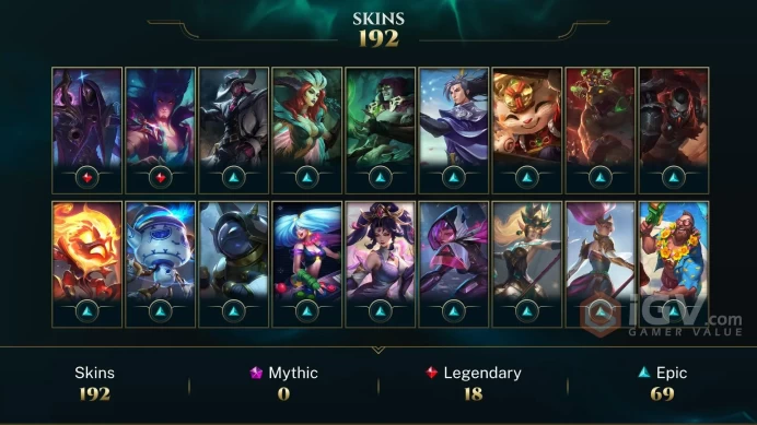 Russia Victorious Sivir - Spirit Guard Udyr - DJ Sona - Lv 110 | 165 Champs | 192 Skins FULL ACCESS A739