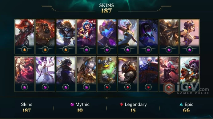 Latin America South Victorious Orianna - Victorious Graves - Victorious Aatrox - Lv 520 | 170 Champs | 187 Skins FULL ACCESS A742