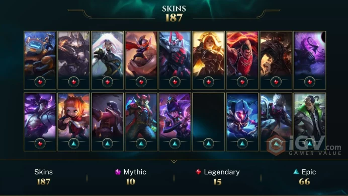 Latin America South Victorious Orianna - Victorious Graves - Victorious Aatrox - Lv 520 | 170 Champs | 187 Skins FULL ACCESS A742
