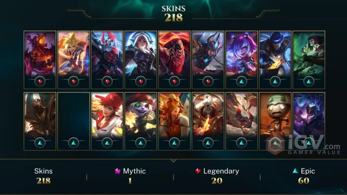 North America Victorious Sivir - Victorious Aatrox - K/DA ALL OUT Seraphine Indie - Lv 217 | 163 Champs | 218 Skins FULL ACCESS A745