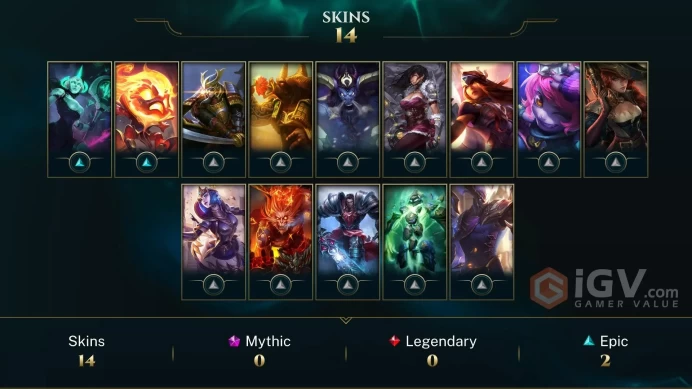 Europe Nordic & East Victorious Orianna - Victorious Sivir - Victorious Aatrox - Lv 53 | 54 Champs | 14 Skins FULL ACCESS A746