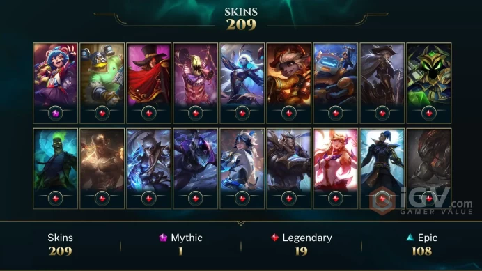 Latin America North Victorious Sejuani - Victorious Blitzcrank - Annie-Versary - Lv 467 | 138 Champs | 209 Skins FULL ACCESS A747