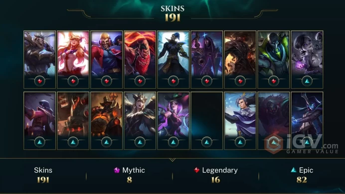 Latin America South Victorious Graves - Victorious Aatrox - Victorious Blitzcrank - Lv 448 | 121 Champs | 192 Skins FULL ACCESS A753