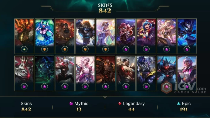 EUW - MASTER 500 LP Decayed - ~ 900 Skins/Chromas - Sahn-Uzal Mordekaiser - Prestige Battle Academia Qiyana - Quantum Galaxy Slayer Zed - DY132