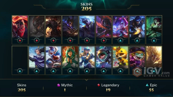 Latin America South Victorious Orianna - Victorious Aatrox - Victorious Lucian - Lv 311 | 170 Champs | 205 Skins FULL ACCESS A750