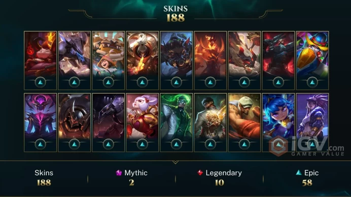 Latin America North Victorious Orianna - Victorious Aatrox - Victorious Blitzcrank - Lv 534 | 159 Champs | 188 Skins FULL ACCESS A757