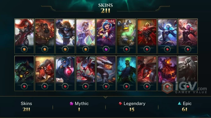 Latin America North Victorious Orianna - Victorious Maokai - Victorious Graves - Lv 412 | 164 Champs | 211 Skins FULL ACCESS A761