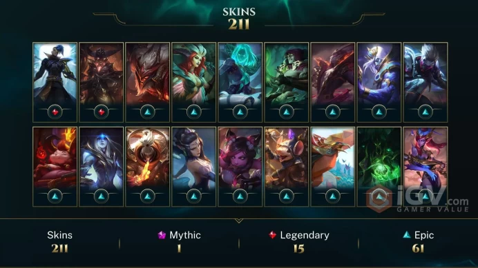 Latin America North Victorious Orianna - Victorious Maokai - Victorious Graves - Lv 412 | 164 Champs | 211 Skins FULL ACCESS A761