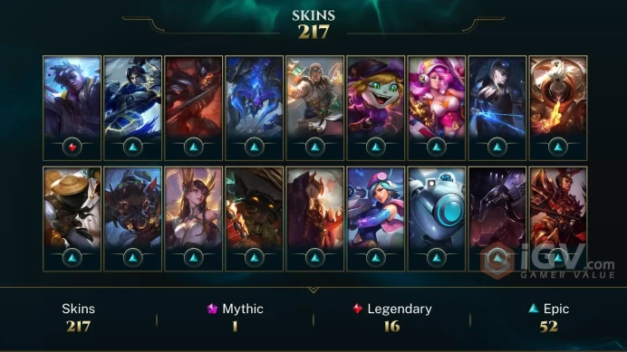 Latin America South Victorious Sivir - Victorious Lucian - Victorious Blitzcrank - Lv 219 | 163 Champs | 217 Skins FULL ACCESS A762