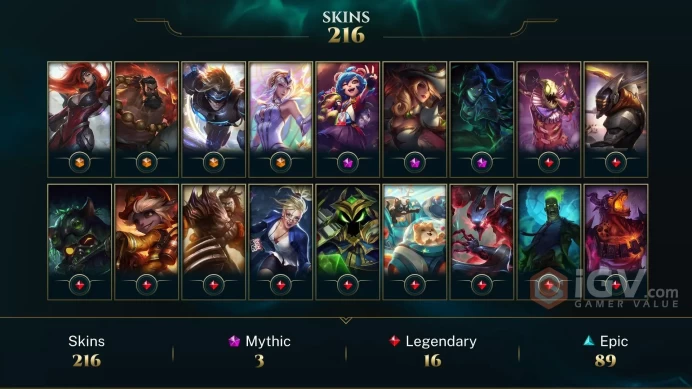 Latin America South Victorious Orianna - Victorious Aatrox - Victorious Blitzcrank - Lv 345 | 170 Champs | 216 Skins FULL ACCESS A764