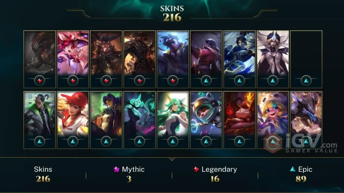 Latin America South Victorious Orianna - Victorious Aatrox - Victorious Blitzcrank - Lv 345 | 170 Champs | 216 Skins FULL ACCESS A764