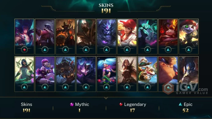 Latin America South Victorious Aatrox - Victorious Lucian - Victorious Sejuani - Lv 676 | 171 Champs | 191 Skins FULL ACCESS A767