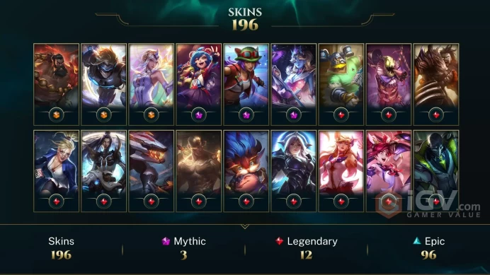 Latin America North Victorious Orianna - Victorious Graves - Victorious Aatrox - Lv 290 | 164 Champs | 196 Skins FULL ACCESS A771