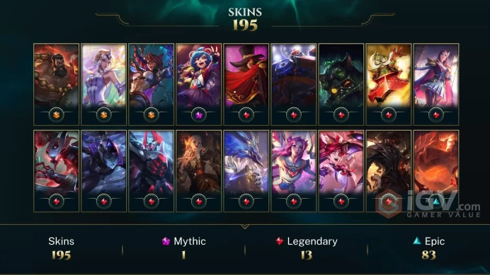 Middle East Spirit Guard Udyr - Soul Fighter Samira - Elementalist Lux - Lv 501 | 168 Champs | 195 Skins FULL ACCESS A759