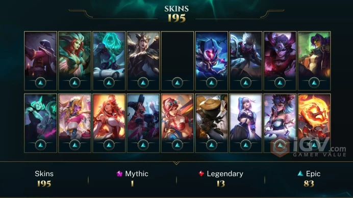 Middle East Spirit Guard Udyr - Soul Fighter Samira - Elementalist Lux - Lv 501 | 168 Champs | 195 Skins FULL ACCESS A759