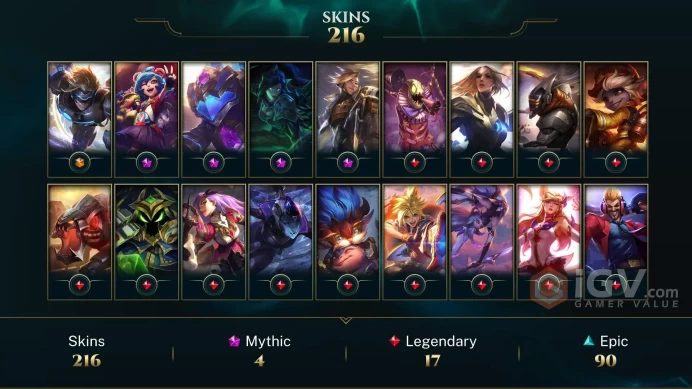 Latin America North Victorious Orianna - Victorious Aatrox - Victorious Sejuani - Lv 451 | 171 Champs | 216 Skins FULL ACCESS A763