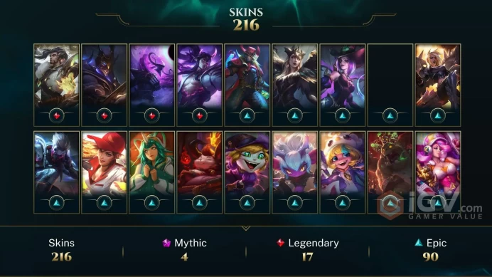 Latin America North Victorious Orianna - Victorious Aatrox - Victorious Sejuani - Lv 451 | 171 Champs | 216 Skins FULL ACCESS A763