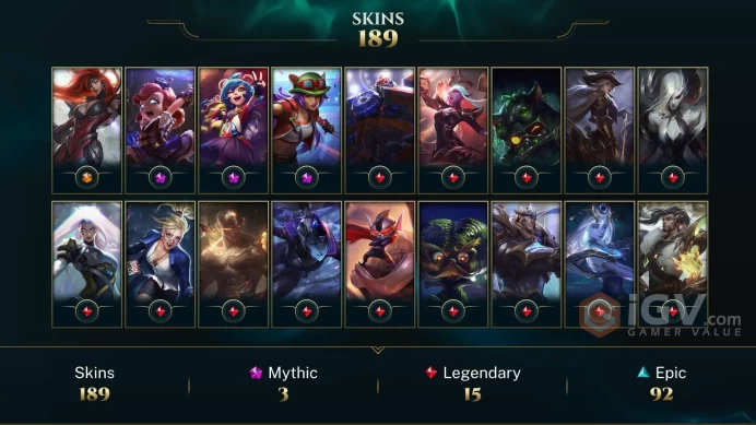Latin America North Gun Goddess Miss Fortune - Annie-Versary - Ann-Sivir-sary - Lv 433 | 150 Champs | 189 Skins FULL ACCESS A773