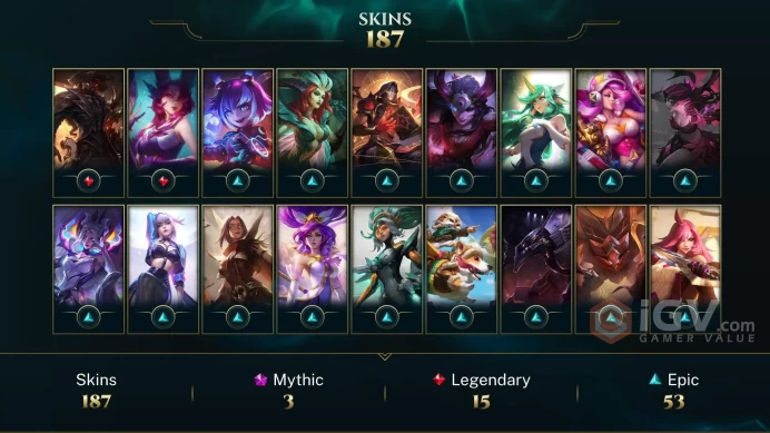 North America Victorious Maokai - Victorious Sivir - Victorious Graves - Lv 607 | 170 Champs | 187 Skins FULL ACCESS A778