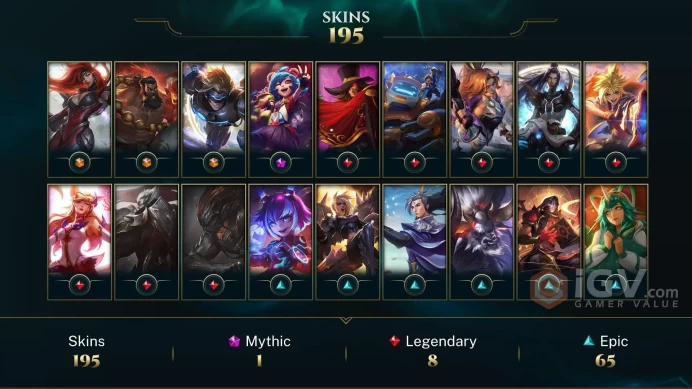 Latin America North Victorious Orianna - Victorious Aatrox - Victorious Lucian - Lv 382 | 172 Champs | 195 Skins FULL ACCESS A780