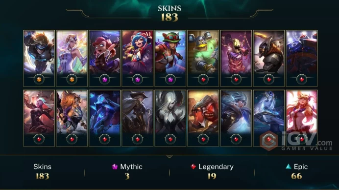 Latin America South Victorious Orianna - Victorious Aatrox - Victorious Lucian - Lv 545 | 169 Champs | 183 Skins FULL ACCESS A785