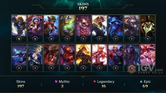 Latin America North Victorious Lucian - Victorious Sejuani - Pulsefire Ezreal - Lv 614 | 170 Champs | 197 Skins FULL ACCESS A790