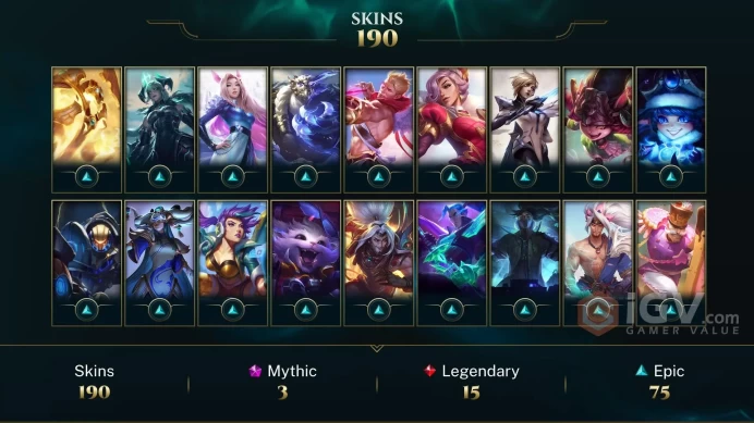 Latin America South Victorious Orianna - Victorious Aatrox - Victorious Lucian - Lv 543 | 172 Champs | 190 Skins FULL ACCESS A792